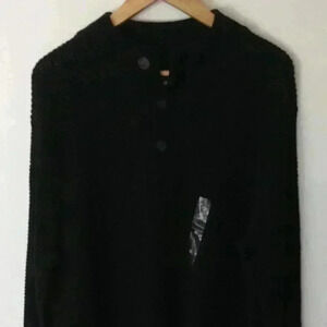 Croft & Barrow 1/4 Button Cotton Knit XL Sweater